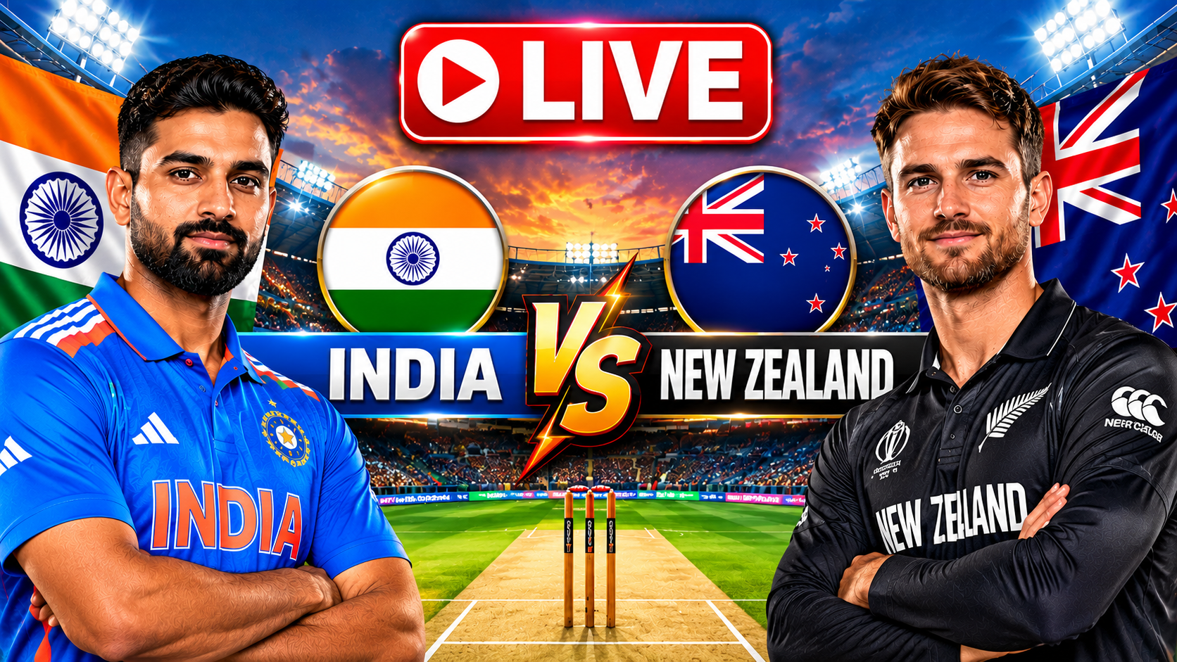 India Vs New Zealand Live Match